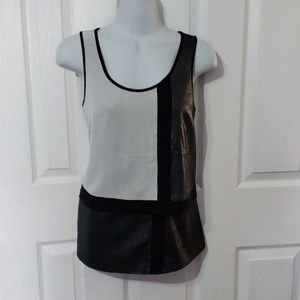 Express womens color block top size small petite